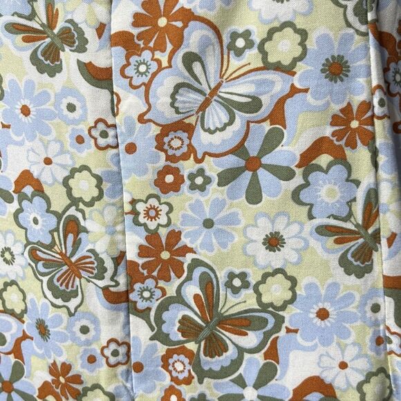 L.A. Hearts Butterfly Green & Brown Mini Dress Size Medium - Picture 5 of 6